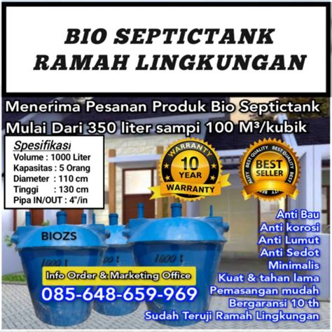 Jual Bio Septictank Liter Septic Tank Biofilter Biotech Shopee