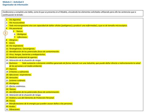 Api 2 API 2 ENEFERMEDADES DEL TRABAJO Módulo 2 Actividad 4