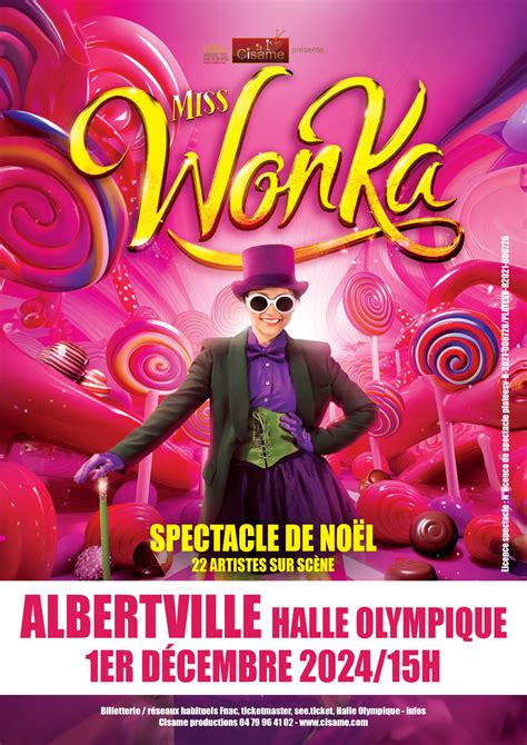 Affiche Wonka Halle Olympique Albertville