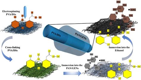 Illustration Skims Of Core Shell Nanofiber For Dual Simultaneous Drug