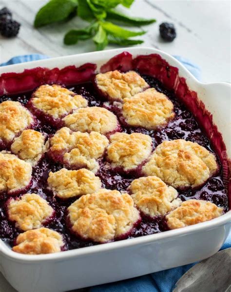 This Easy Summer Blackberry Cobbler Is Made With Fresh Berries And A Sweet Biscuit Like Topping