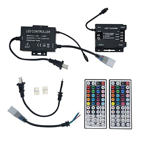 SZYOUMY 220V 110V 44key IR Remoto RGB Controlador Regulador Led 1500W