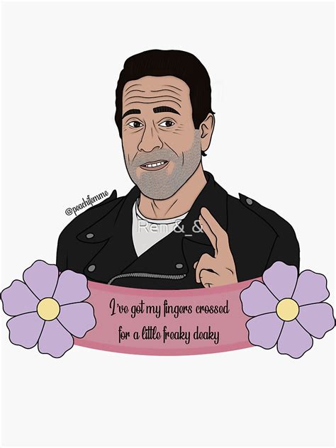 Negan Sticker For Sale By Peachifemmeart Redbubble