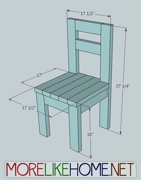 More Like Home Day Build A Simple Chair With X S