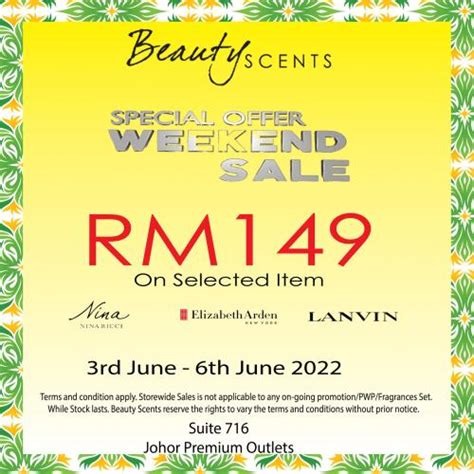 Johor Premium Outlets Weekend Special Sale Saving Up To 65 Off 3 Jun