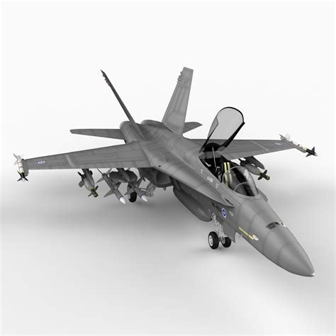 f 18 hornet finnish 3d model