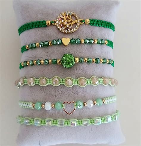 Pulseras En Verde Diy Bracelets Patterns Handmade Jewelry Tutorials Beads Bracelet Design