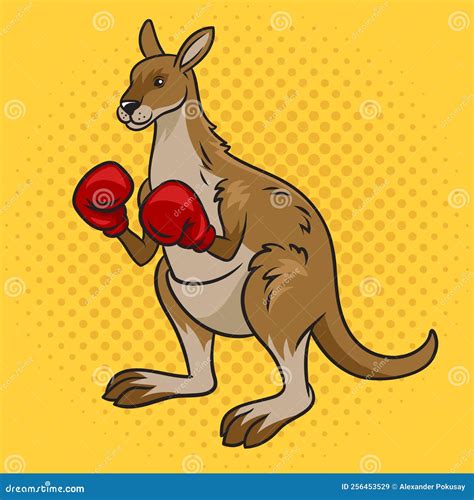 Kangaroo Boxer Mascot Esport Logo Design Vector Illustration