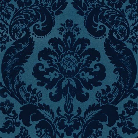 Melvin Damask Roll Damask Wallpaper Blue Wallpapers Wallpaper Samples