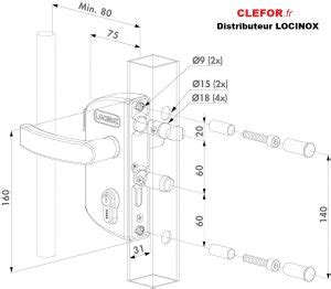 Serrure Locinox Pour Portail Ou Portillon De Jardin Serrures Cl S