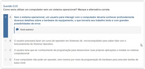 Apol Sistemas Operacionais Nota Sistemas Operacionais I