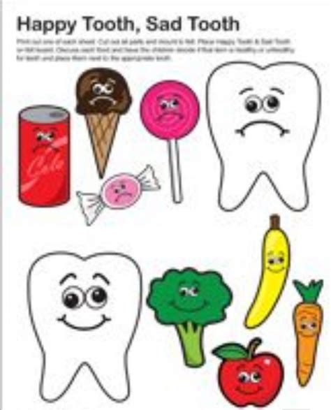 Happy Tooth Sad Tooth Printable