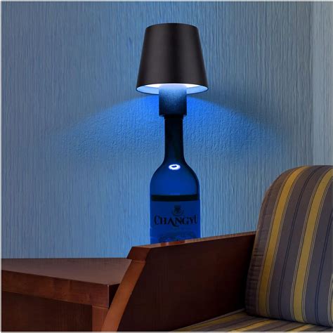 Bilivry Rechargeable LED Table Lamp Dimmable Bottle Lamp Warm Light