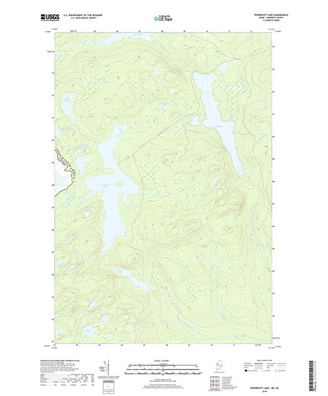 MyTopo Penobscot Lake Maine USGS Quad Topo Map