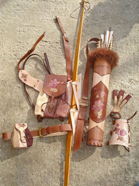 Multifunctional Leather Quiver Set Nicole Holding Etsy Leather