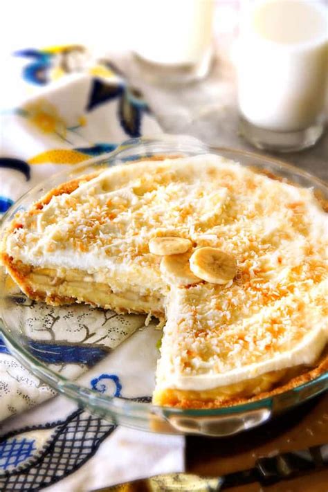 Banana Coconut Cream Pie With Coconut Whipped Cream