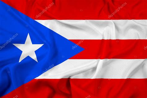 Waving Puerto Rico Flag — Stock Photo © Promesastudio 43877249