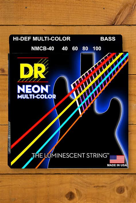 Dr Hi Def Neon Multi Colour Coloured Bass Strings Reverb Uk