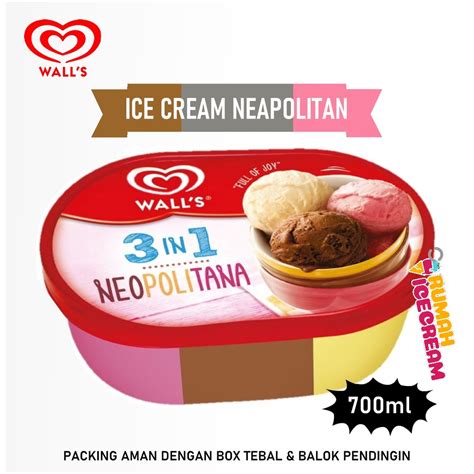 Jual Es Krim Neapolitan Walls Shopee Indonesia