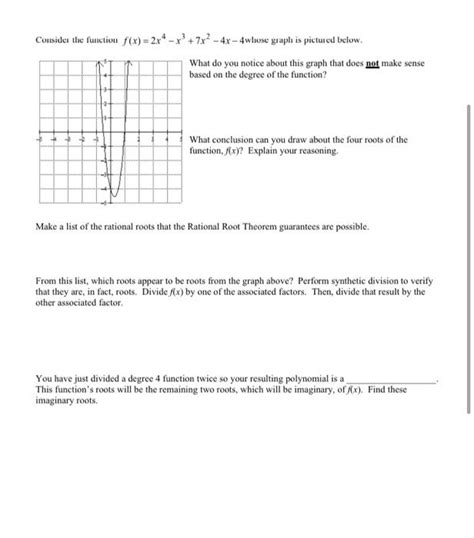 Solved Consider The Function Fx 2x4 X 7x2 4x