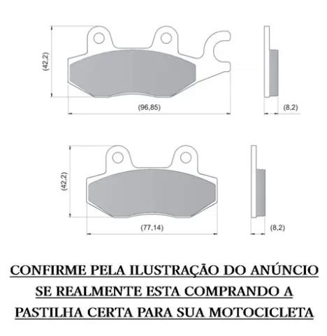 Pastilha De Freio Dianteira Yamaha Fazer 250 Diafrag