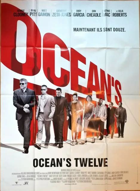 Affiche Cin Ma Ocean S Twelwe George Clooney Brad Pitt Matt Damon