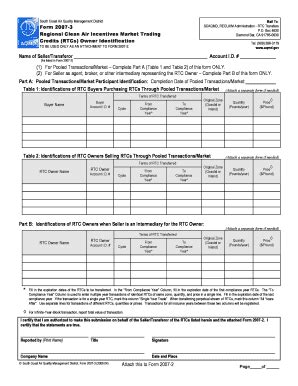 Fillable Online Aqmd South Coast Air Quality Management District Mail