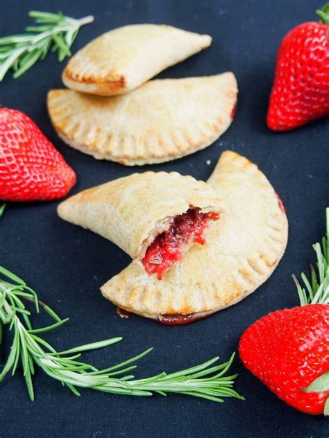 Rosemary Infused Strawberry Empanadas Carolines Cooking