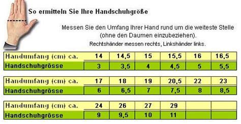 Handschuh Gr E Ermitteln New Concept