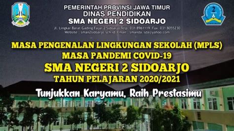 Masa Pengenalan Lingkungan Sekolah MPLS Masa Pandemi 2020 SMAN 2