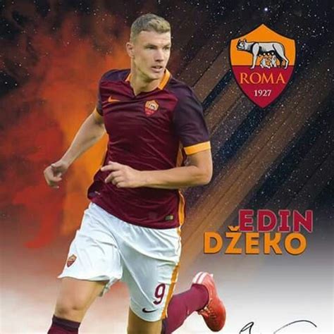 Edin Dzeko of AS Roma Bosnia Herzegovina in 2015 Edin džeko