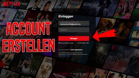 Netflix ACCOUNT erstellen ABO abschließen Tutorial YouTube