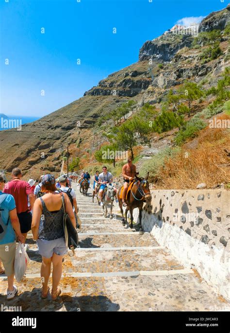 Donkey On Steps Oia Santorini Hi Res Stock Photography And Images Alamy