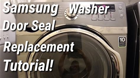 Appliancerepair Samsung Frontload Washer Door Seal Replacement Youtube