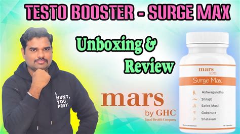 Mars By GHC Surge MaxI Natural Testosterone Booster Improve Bed