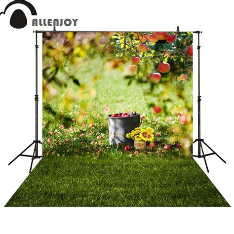 Allenjoy Photographie Toile De Fond Arbre Fruitier Parc Photo Studio