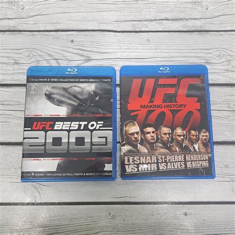 UFC 100 Making History Lesnar Vs Mir UFC Best Of 2009 Blu Ray Lot Of