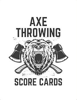 Axe Throwing Score Cards Gift Idea For Axe Enthusiasts Score Sheets