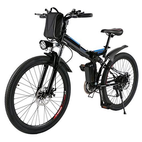 AMDirect Bicicleta de Montaña Eléctrica Bici Plegable Ebike con Rueda