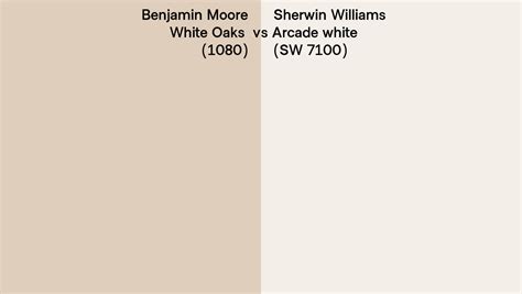 Benjamin Moore White Oaks Vs Sherwin Williams Arcade White Sw