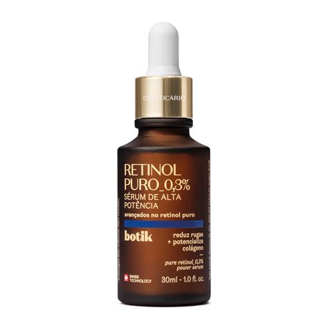 S Rum Facial De Alta Pot Ncia Botik Retinol Puro Ml O Botic Rio