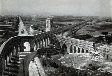 Roman Aqueducts In Via Latina To The Southeast Of Rome View Of The