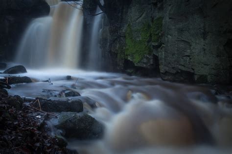 Wallpaper Sinar Matahari Pemandangan Hutan Air Terjun Batu Alam