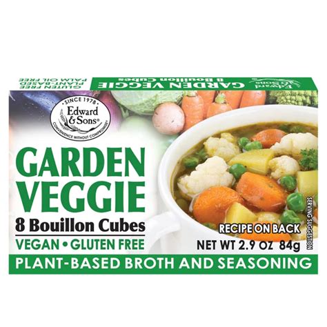 Edward And Son S Vegan Vegetable Bouillon Cubes Vegan Broth Cubes Gluten Free No