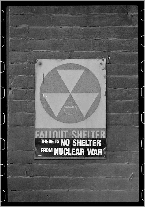 Fallout Shelter Sign Nuclear war 1987 - Matt Weber New York Photography Store