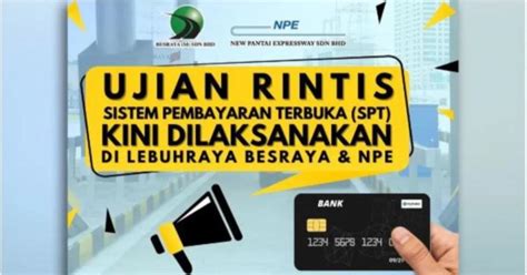 Pengguna Boleh Mula Bayar Tol Guna Kad Debit Kad Kredit Di Besraya