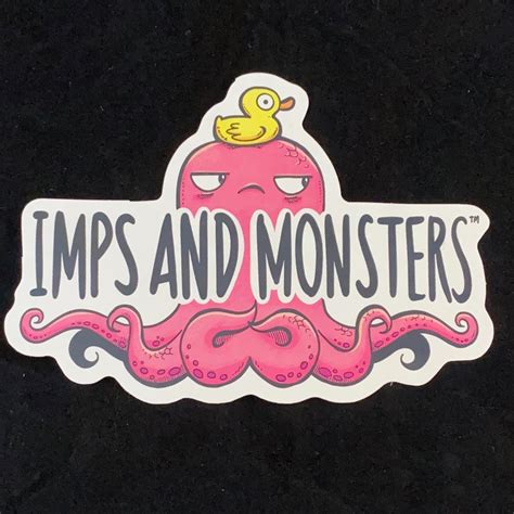 Justin Hillgrove Imps And Monsters Vinyl Stickers Repop Ts