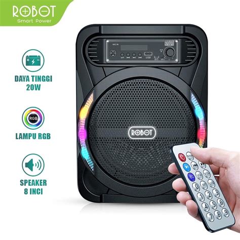 Jual ROBOT Speaker Bluetooth RB450 Bluetooth 5 0 RGB Audio Wireless