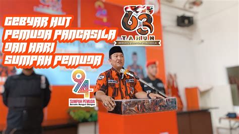 HUT Pemuda Pancasila Ke 63 Di MPW Jawa Barat YouTube