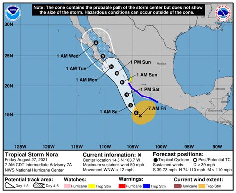 Sur De Sinaloa Bajo Vigilancia Por Efectos De La Tormenta Tropical Nora